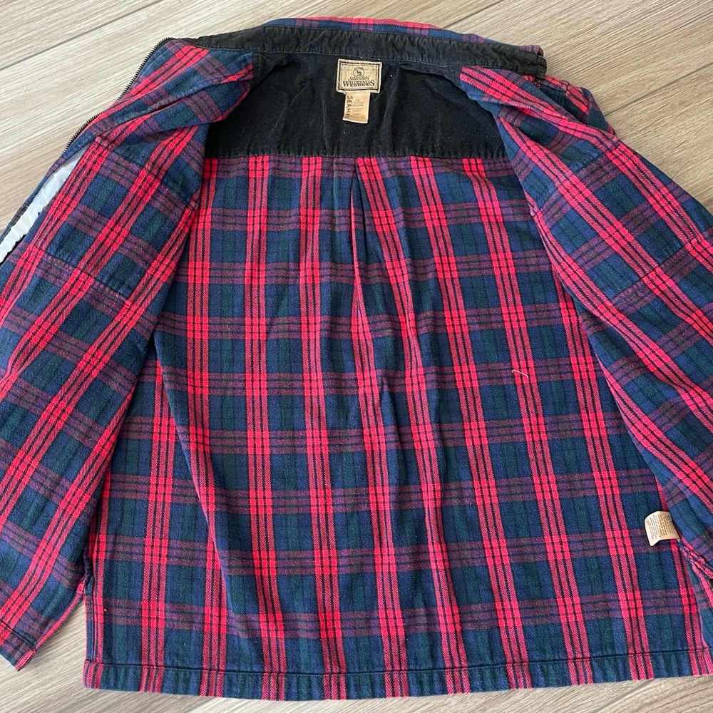 St. John’s Bay Wilderness Lodge Vintage Plaid Zip Up Shirt Jacket - Picture 6 of 6